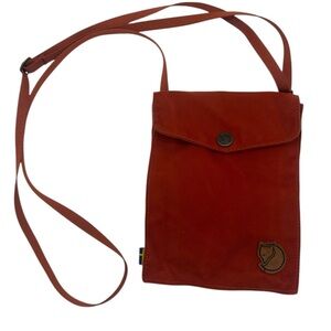 Fjallraven Pocket Bag in Dark Orange G-1000 Water Resistant Fabric Crossbody